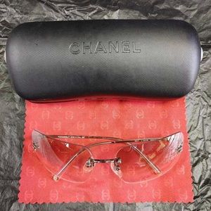 Chanel 4017 rimless vintage sunglasses